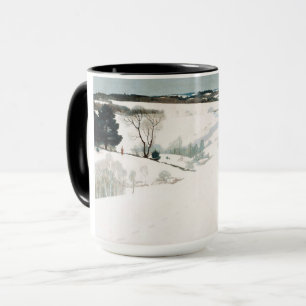 Mug Fox dans la neige, 1935 par Newell Convers Wyeth