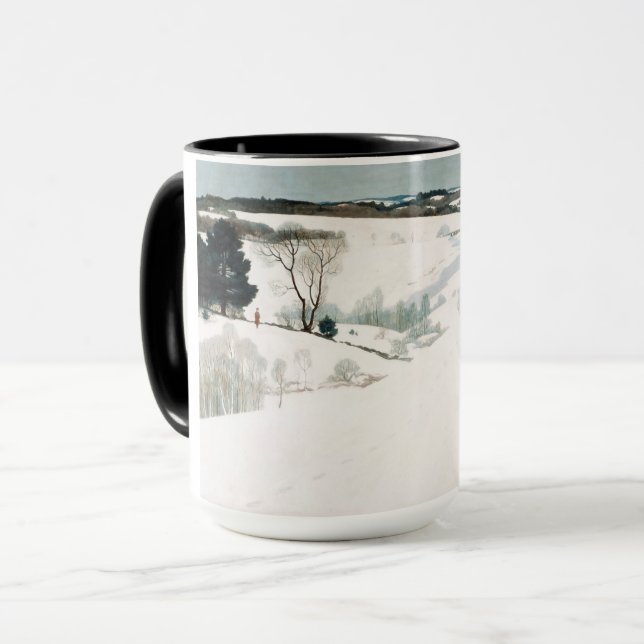 Mug Fox dans la neige, 1935 par Newell Convers Wyeth (Devant gauche)