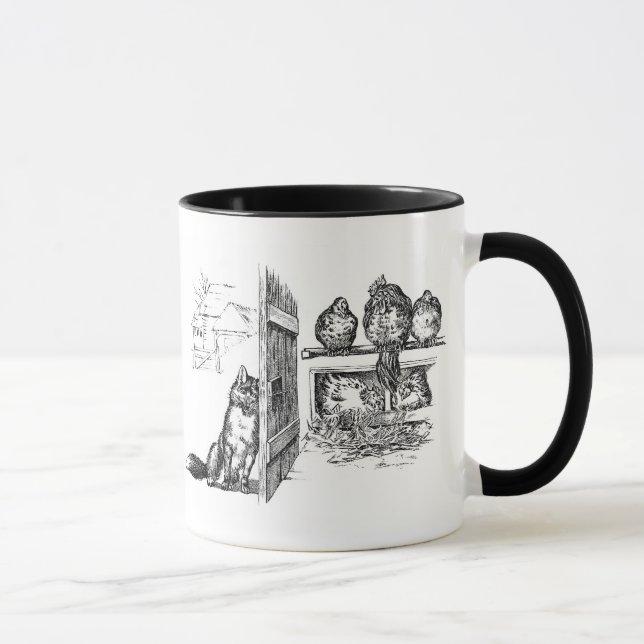 Mug Fox écoutant clandestinement des poulets (Droite)