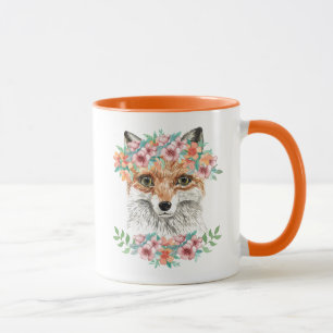 Mug Fox floral