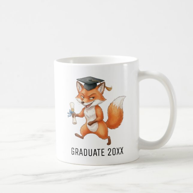 Mug Fox Graduation Personalized (Droite)
