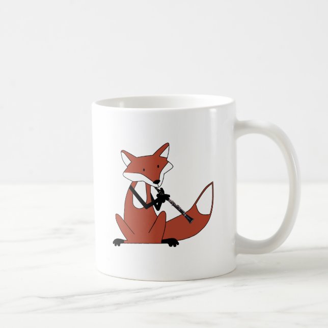 Mug Fox jouant la clarinette (Droite)