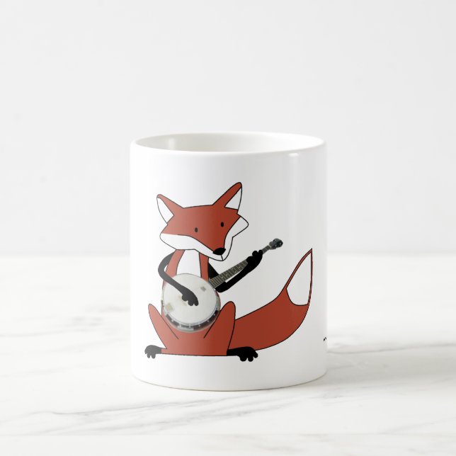 Mug Fox jouant le banjo (Centre)
