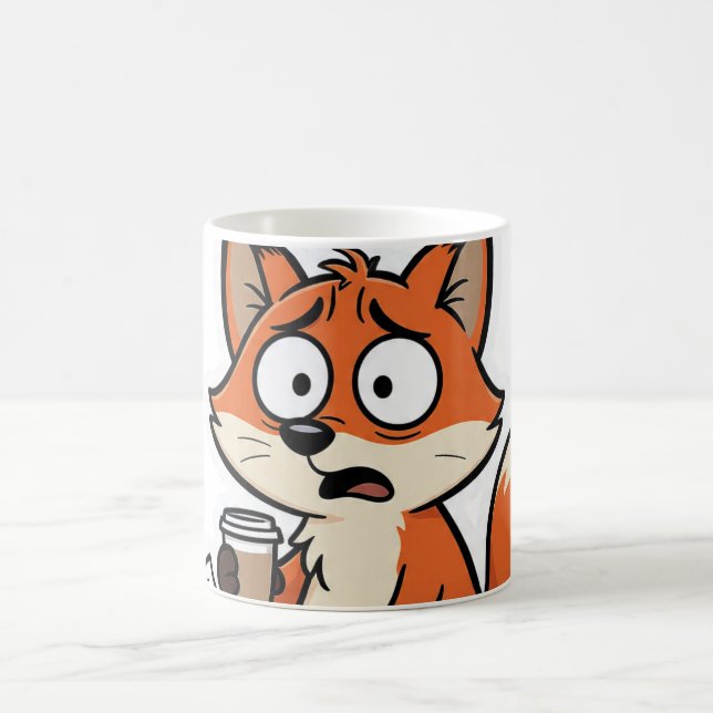 Mug Fox Meme Cartoon Funny (Centre)