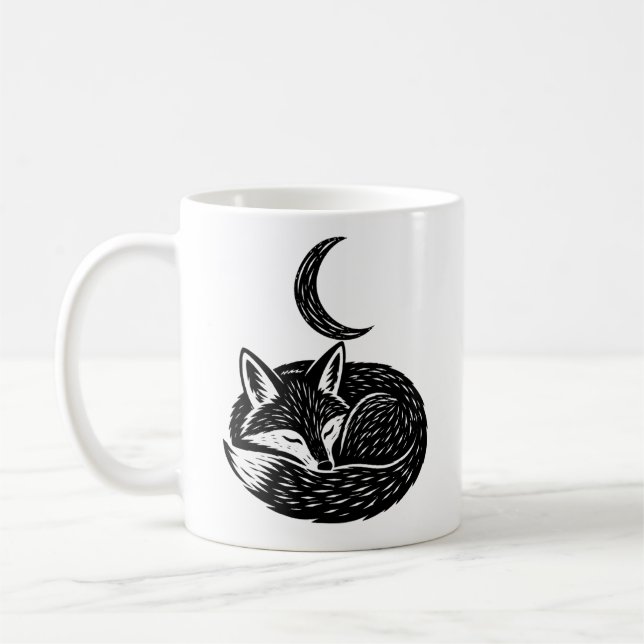 Mug Fox & Moon Personnalisé (Gauche)