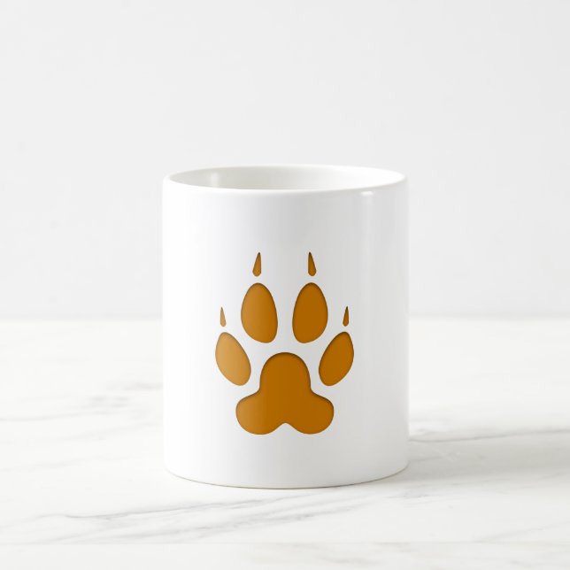 Mug Fox Paw Print (Centre)