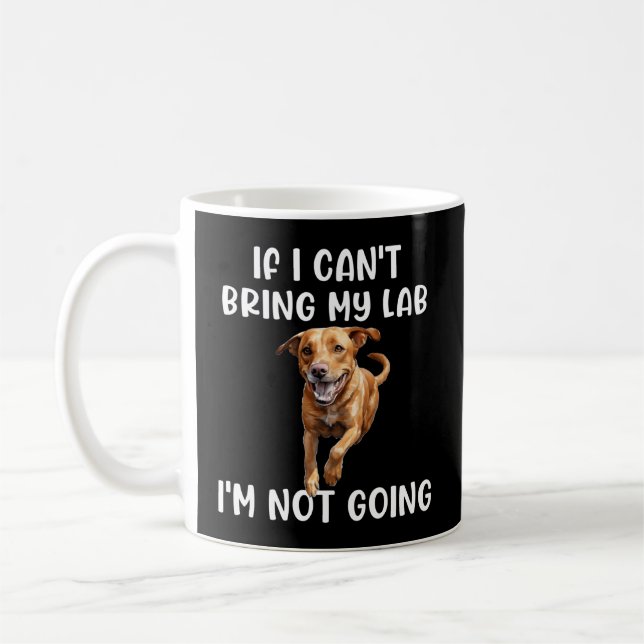 Mug Fox Red Lab Maman Papa Si Je Ne Peux Pas Apporter  (Gauche)