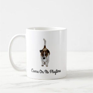 Mug Fox Terrier Arrive Sur Son Playtime, Café Mug.