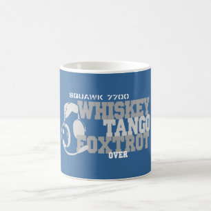 Mug Fox-trot de tango de whiskey - humour d'aviation