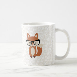 Mug Fox w/Glasses de bébé de hippie