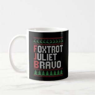 Mug Foxtrot Juliet Bravo Vilain Sweater Cadeau de Noël