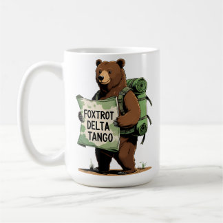 Mug Foxtrots Deltas Tango Résistent Ours Drôle Fdt Nat