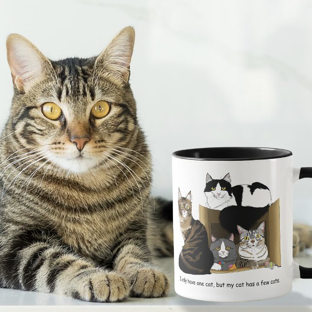 Mug Foyers à chats multiples Vert Drôle (Créateur téléchargé)