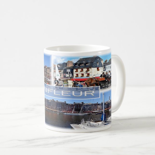 Mug FR France - Normandie - Honfleur - Port - (Devant droit)