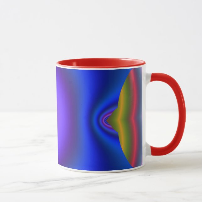 Mug Fractage bleu profond (Droite)
