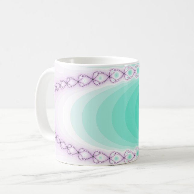 Mug Fractage perso-vert dégradé (Devant gauche)