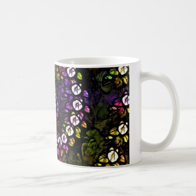 Mug fractal violet floral psychédélique arc-en-ciel sp (Droite)