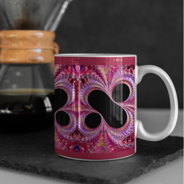 Mug Fractale de signe de pourcentage abstrait  (Créateur téléchargé)