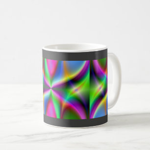 Mug Fractale métallique colorée Lustre 