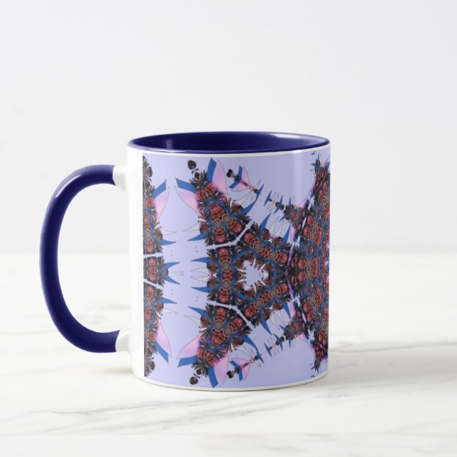 Mug fractales bleues (Gauche)