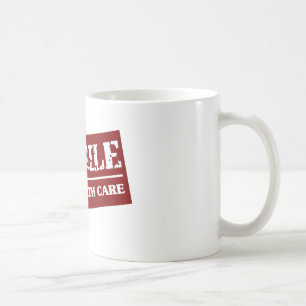 Mug Fragile manipulez avec l'article de soin