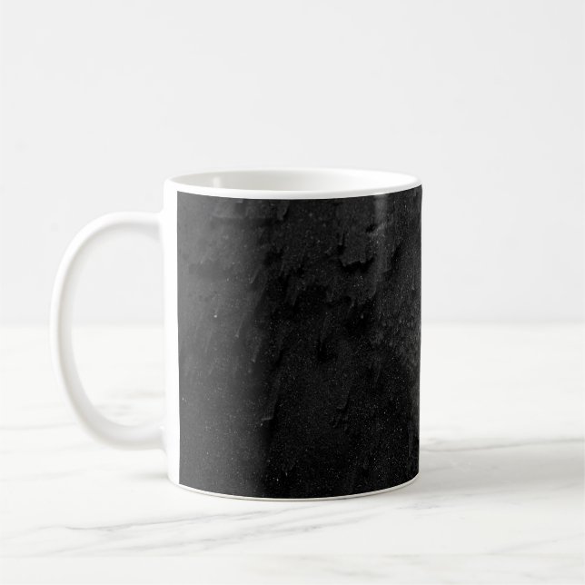 Mug Fragment de pierre noir et gris (Gauche)