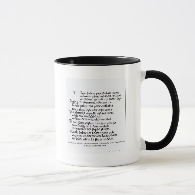 Mug Fragment Divina Commedia de Dante de ' (Droite)