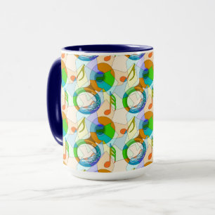 Mug Fragments Tuba Music Note