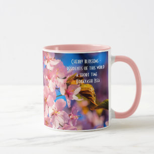 Mug Fraîchement rose Sakura Garland, Ciel bleu