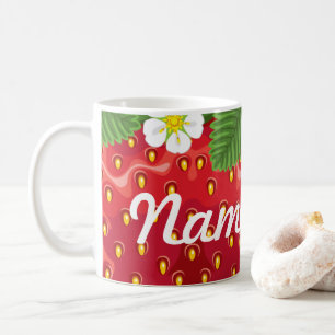 Mug Fraise d'été Café Personnalisé Mug, Coupe