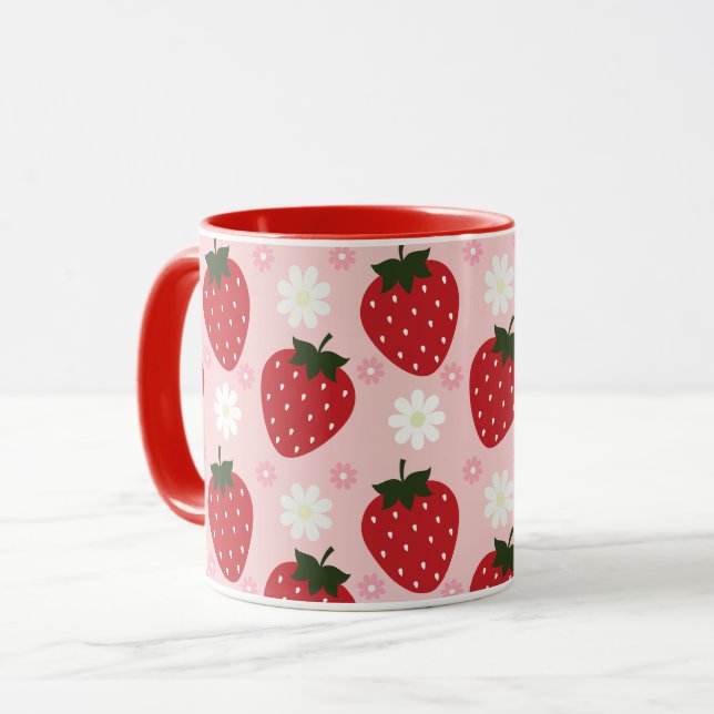 Mug Fraise et marmite (Devant gauche)