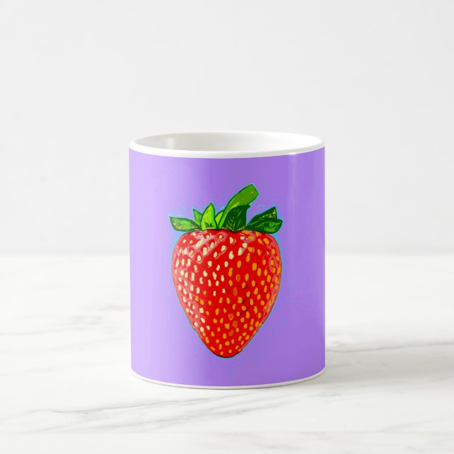 Mug Fraise juteuse en style pop art (Centre)