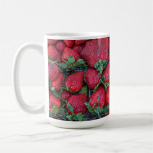 Mug Fraises avec feuilles verts