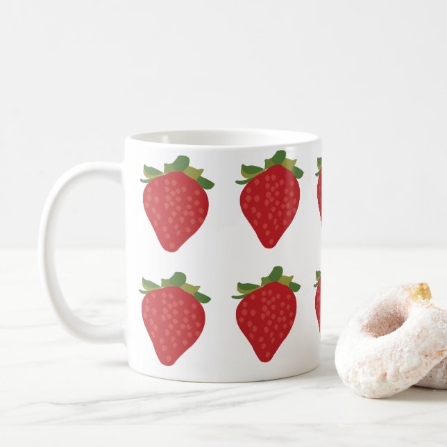 Mug Fraises Berry Mignon Fruit Fraises (Avec donut)