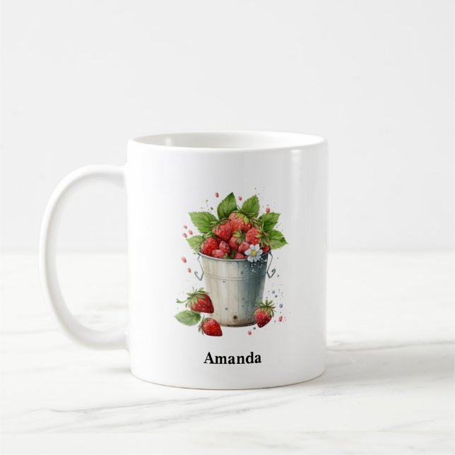 Mug Fraises fraîches cuites dans un seau (Gauche)