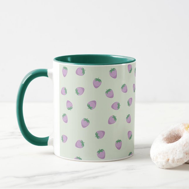Mug Fraises Violettes (Avec donut)