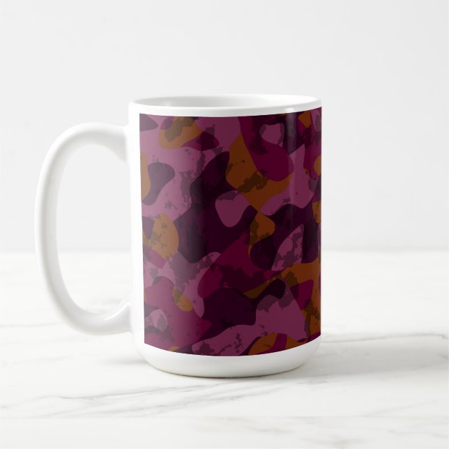 Mug Framboise, mûre, marron et camouflage noix de musc (Gauche)
