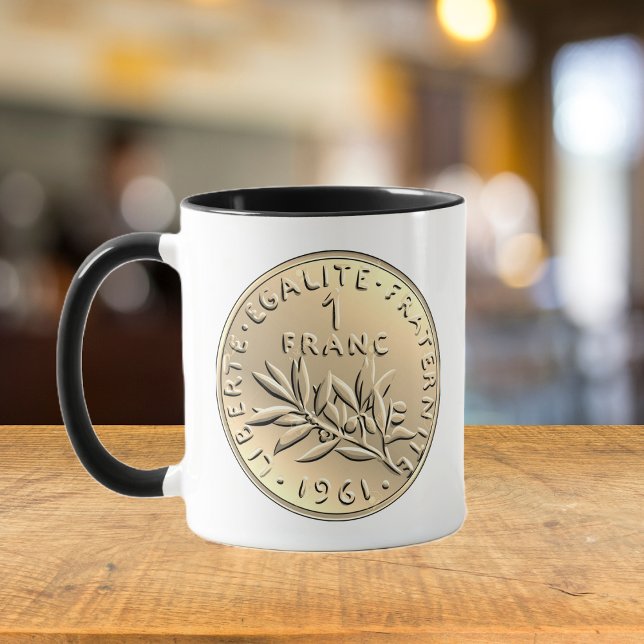 MUG FRANC FRANCAIS VINTAGE OR (Créateur téléchargé)