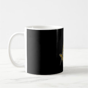 Mug Franc-maçon (noir et or)
