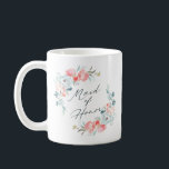 Mug Français Jardin Floral Peony Maid of Honor Citatio<br><div class="desc">Chic French Garden Floral Peony Wreath and Quote Design - avec des fleurs d'aquarelle peintes à la main et le feuillage, et élégante police de calligraphie script. Un charme vintage dans une palette de couleurs pastel qui est parfait pour un mariage de printemps ou d'été dans le jardin. Avec ses...</div>