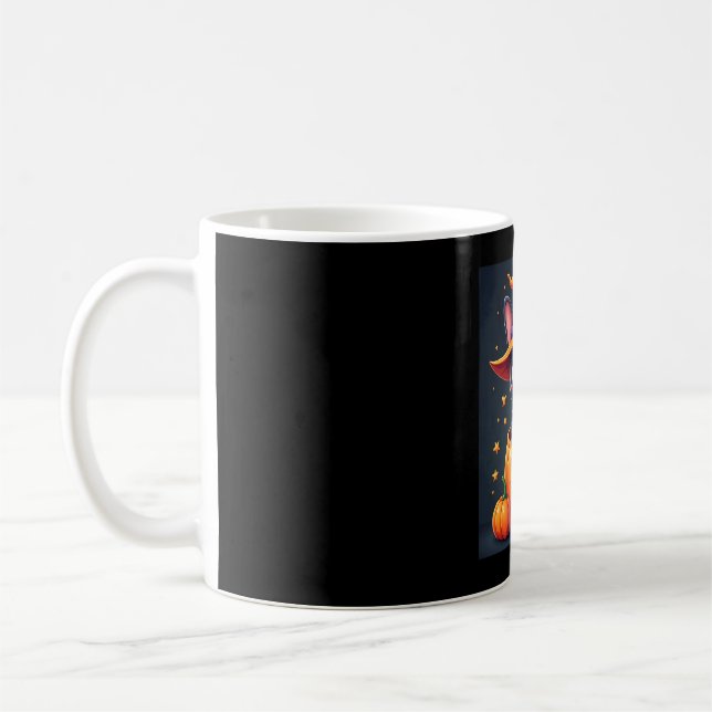 Mug Française Bulldog sorcière Citrouille Halloween Ho (Gauche)