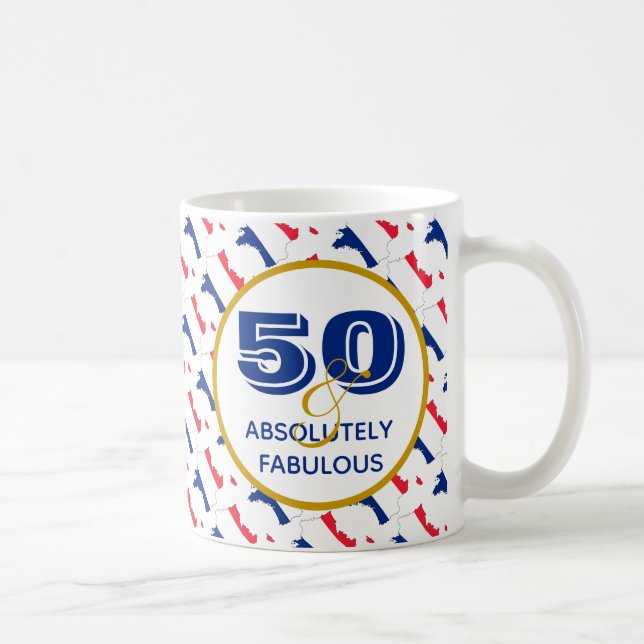 Mug FRANCE 50 et anniversaire fabuleux (Droite)