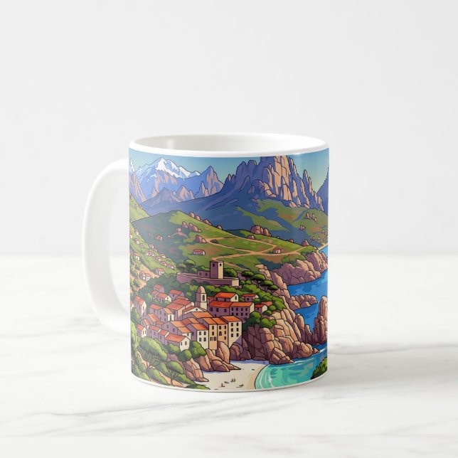 Mug France Corsica Travel (Devant gauche)