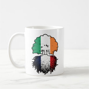 Mug France French Irish Ireland Tree Roots Flag