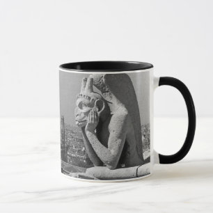 Mug France vintage Paris Cathédrale Notre-Dame penseur