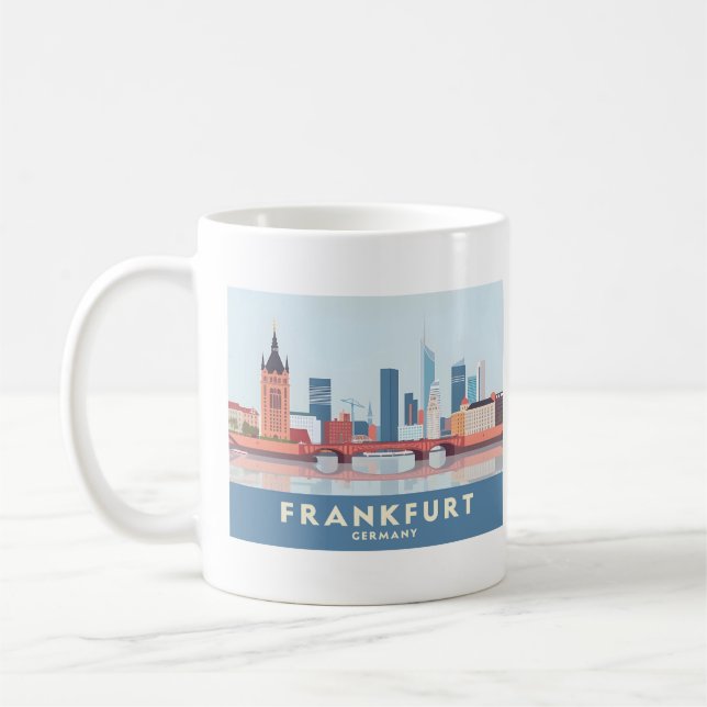 Mug Francfort Allemagne Pastel Travel (Gauche)