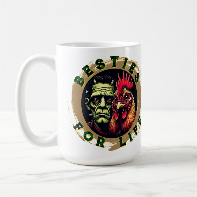 Mug "Frank & Earl Besties" Chessy Chicken Selfies (Gauche)
