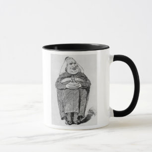Mug Franz Liszt (1811-86) comme abbé, caricature de '
