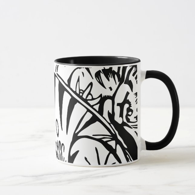 Mug Franz Marc - Tigre noir et blanc - Art Abstrait (Droite)