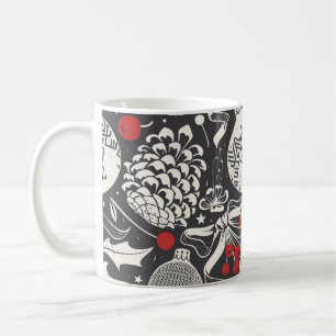 Mug Frappe De Noël : Pin De Mistletoe Sans Seamless.
